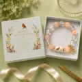 2026 Robin Theme Beaded Elastic Bracelet with Gift Box, Cute Bird Charm Jewelry for Women - Robin Style / Color Box / Pink White