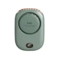 Tragbarer wiederaufladbarer Nackenventilator mit Digitalanzeige, grüner Mini-Halsventilator. - SL602B Digitalanzeige / 1200mAh / Grün