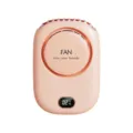 Ventilateur de cou portable USB rechargeable mini ventilateur mains libres avec ecran rose - 1200mAh / Rose