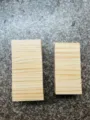 Holzbausteine Streifen fur Kinder Kindergarten Konstruktion Spielzeug Naturholz Block - Groß 100 Stück (Blister) 24x12x8cm
