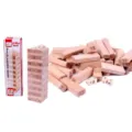 Torre di legno impilabile con 51 blocchi numerati e dadi per giochi educativi bimbi. - 51 Pezzi/Confezione