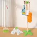 Kinder Reinigungsspielzeug Set Holz Besen Moppt Kehrschaufel Ständer für Kinder - Armband Sechserpack Stil 3