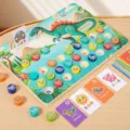 Wooden dinosaur alphabet matching toy set for kids early cognitive learning and word puzzle. - Dinosaur Letter Matching Style