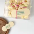 Ins style thank you sealing sticker variant, decorative cookie bag label with green text 6pcs - Single Sticker 6*2.5cm / 6 Pieces/Pack