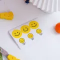 Jolis autocollants smiley jaunes avec texte de remerciement pour emballage cadeau et déco. - 6 Pièces/Ensemble / Visage Souriant Jaune Et Blanc 3 Pièces Chaque