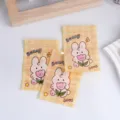 Carina borsa di stoccaggio con cerniera a coniglio, sacchetto a quadri gialli per snack. - Stile F Coniglio Quadri Giallo / 7.5*11cm