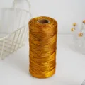 Metallic gold cord detail shot, perfect for craft DIY, gift wrapping and tag hanging. - Gold