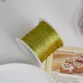 Metallischer Goldkordel-Faden 20m Spule für DIY Handwerk Geschenkverpackung Anhänger - 1 Rolle (20m Gold) / Gold