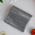 Alambres retorcidos a cuadros blancos y negros para bolsas de regalo, caramelos y sellos de embalaje. - Paquete de 500 piezas / Negro