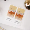 Adesivi di ringraziamento rettangolari stile ins, design tramonto astratto per confezioni. - Arancione / 20 Pezzi