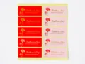 Autocollants de scellage cadeau Fête des Mères, détail, rouge et rose, pack de 10. - Style A / 10 Patchs