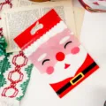 Natale Babbo Natale plastica cerniera regalo caramella borsa con manico dettaglio. - Babbo Natale / Confezione da 25