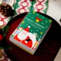 Christmas book shaped gift box, flip top decorative cookie wrapping container for holiday. - Style A / 17x12x5cm