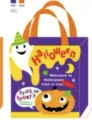 Halloween gift candy bag with cute pumpkin and ghost design, perfect for kids party treats. - Purple Ghost Style / Single Felt Bag
