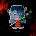 Halloween simpatico cartone animato Frankenstein mostro carta lecca-lecca decoro 50pz - Stile Frankenstein (g) / 50 Fogli
