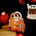 Τσάντα Καραμέλας Κολοκύθα Halloween Τσάντα Χειρός από Τσόχα Πάρτι Trick or Treat - Στυλ Πορτοκαλί Φαντάσματος