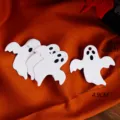 50 Pz Etichette a Forma di Fantasma Bianco Halloween DIY Artigianato Decorativo Pendenti - Fantasma / 50 Pezzi