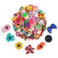 Jolis charms de chaussures de dessin animé pour sabots PVC accessoires DIY boucles - Mélange Aléatoire Breloques de Chaussure