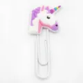 Leuke cartoon eenhoorn metalen paperclip, grote decoratieve boekenlegger kantoorartikelen. - Stijl 9