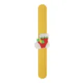 Leuke kerst slap bracelet met siliconen sok hanger, feestelijke polsband voor feestjes. - Laarzen Gladde Stijl