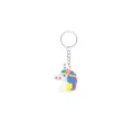 Detailed close-up shot of the luminous unicorn keychain with metal ring and colorful mane. - Luminous Style 14