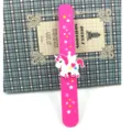 Süßes Einhorn Schnapparmband für Kinderparty, lebendiges rosa Silikonarmband mit Sternen. - Einhorn 09