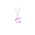 Cute unicorn keychain with colorful horn and metal ring, perfect gift and car key decoration. - Luminous Style 06