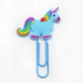 Schattige PVC cartoon eenhoorn metalen paperclip boekenlegger detail, creatieve briefpapier cadeau. - Stijl 16