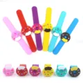 Bracelets slap en silicone coloré donut pour cadeaux de fête d'enfants et jouets détails. - Bracelets Slap Mix Aléatoire