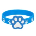 Silikon Katzenpfote Armband Detailansicht, süßes Cartoon Hundepfote Design für Kinder Schmuck. - Pfotenabdruck Silikonarmband 02