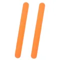 Oranger Silikon-Klapparmband, einfarbig elastisches Entlastungsarmband fuer Kinder und Erwachsene. - Orange