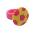 Vibrant colorful dopamine soccer ring variant for cake decoration and fun party gifts. - Pink