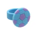 Colorful dopamine blue purple silicone football ring for party gift and cake decoration - Light Blue