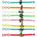 Colorful PVC surreal keychains with quirky animal charms, fun backpack pendant gifts. - Bracelet Set / 8 Pieces/Pack