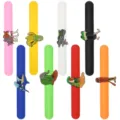 Colorful abstract cartoon PVC slap bracelets set, funny creative meme toy accessories. - Slap Bracelet Set / 8 Pieces/Pack