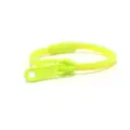 Bracelet fermeture eclair bicolore jaune neon, jouet anti-stress tendance pour enfants et fete. - Vert
