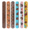 Niedliche Cartoon Capybara Klapparmbänder PVC Handgelenk Bänder Tier Stil Variante - Murmeltier PVC Schnapparmband / 6er Set