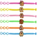Bunte Kapibara Silikon Band Set, süße Cartoon PVC Weichgummi Griff Anhänger Spielzeug Varianten. - Murmeltier Handschlaufe