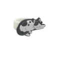 Leuke zwart-witte kat PVC zacht rubberen ring kinderspeelgoed schattige dierenvingerring - Katten Ring 12