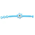 Bracciale regolabile in silicone fiocco di neve blu bambini regalo Natale giocattolo - Fiocco di neve