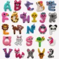 26 cute cartoon animal English alphabet fridge magnets, soft rubber educational toy for kids. - 26 Letters Random Mix (Even Pack)