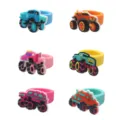 Enfants PVC caoutchouc souple monstre camion jouet anneau, ensemble de bagues style dessin. - Bague Camion Monstre Mélange Aléatoire