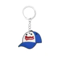 Schicker PVC Baseball Kappe Schlüsselanhänger weicher Gummi Taschenanhänger Sport Geschenk - Metallring Baseballkappe Stil
