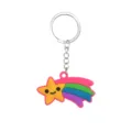 Kreativer bunter Regenbogen Stern Schlüsselanhänger Tasche Metall Ring Anhänger Geschenk - Regenbogenstern
