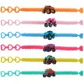 Enfants PVC silicone monstre camion slap bracelet ensemble coloré dessin animé mignon jouets - Bracelet Camion Monstre Mélange Aléatoire