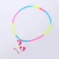 Bunte Silikon-Farbverlaufskette mit süßem Einhorn-Anhänger, süßer Kinder-Modeschmuck-Stil. - Einhorn Halskette 03