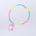 Kleurrijke siliconen eenhoorn ketting voor kinderen, schattige tekenfilm hanger sieraden cadeau. - Eenhoorn Halsketting 06