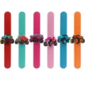 Niños monstruo camión pulseras slap conjunto colorido PVC goma suave regalos de fiesta - Pulsera Slap de Silicona Camión Monstruo Mezcla Aleatoria