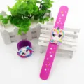 Silikon Einhorn Klapparmband, rosa lila niedliches Cartoon Armband fuer Kinder Party - Einhorn 05