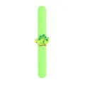 Bracelet slap en silicone de dinosaure de dessin animé vert pour les enfants jouet mignon - Nouveau Dinosaure 1